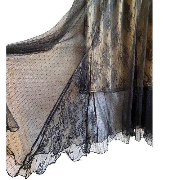 Pinky Black Lace Romantic Gothic Dark Coquette Dress Women's Size L - Picture 5 of 10